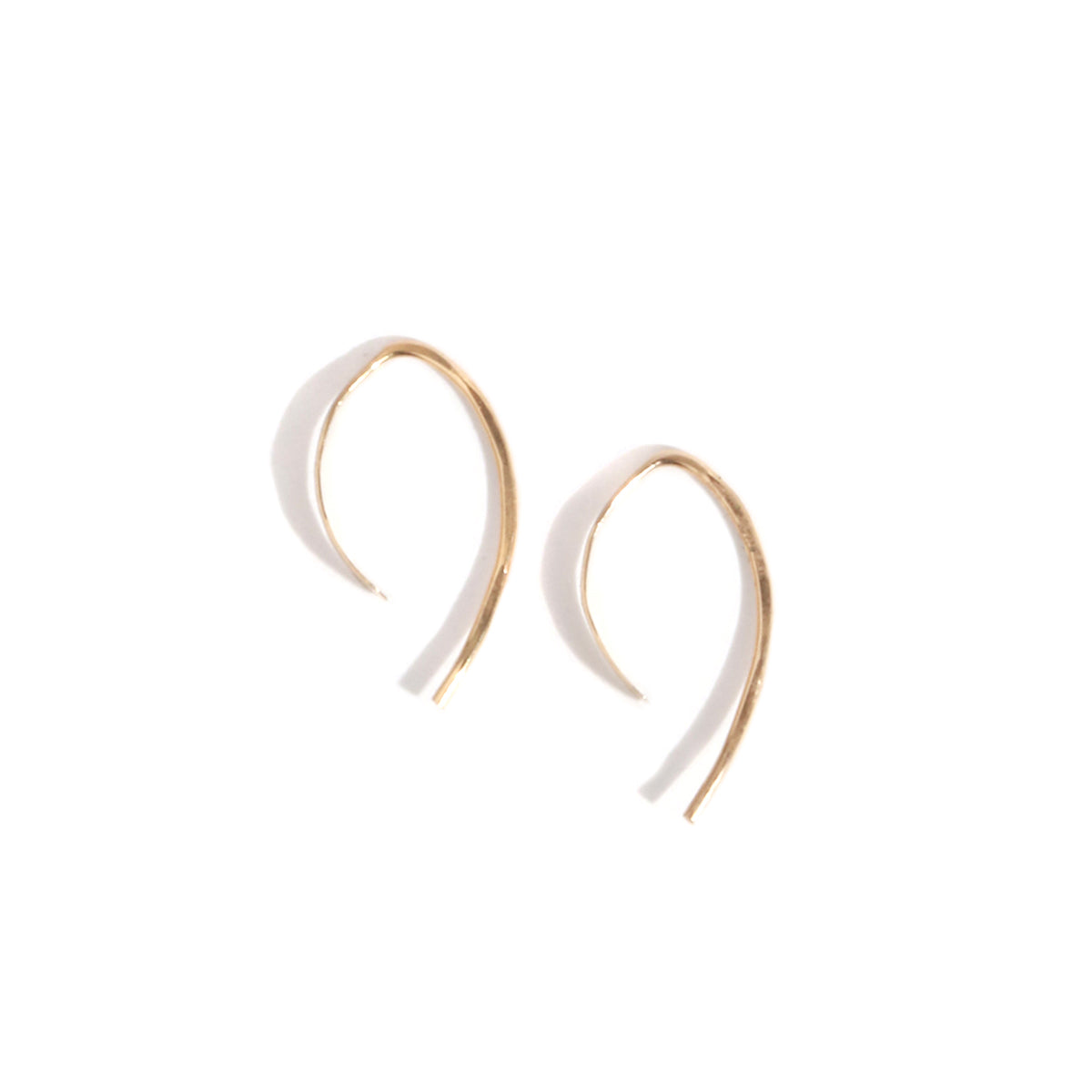 14k XS Wishbone Hoops