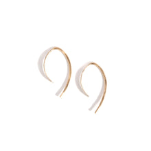 Load image into Gallery viewer, 14k XS Wishbone Hoops
