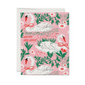 Holiday Swans Greeting Card