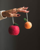 Felted Fruit Ornament