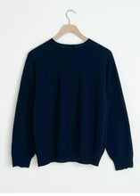 Load image into Gallery viewer, Airy Wool Crew Neck Pullover - Black
