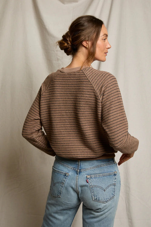 Alexi Stripe Inside Out Sweatshirt