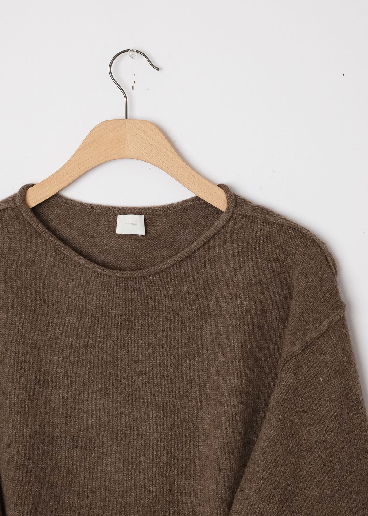 Alpaca Pullover Grey Brown