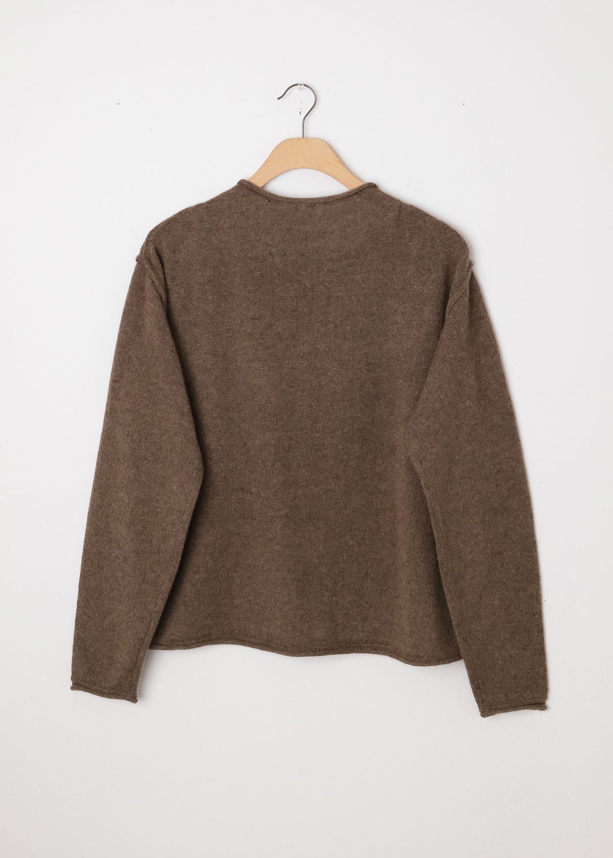 Alpaca Pullover Grey Brown