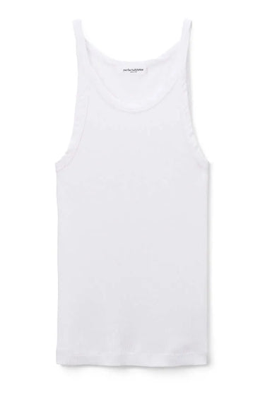 Annie Ribbed Tank White