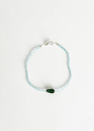 Apatite & Green Tourmaline Bead Bracelet