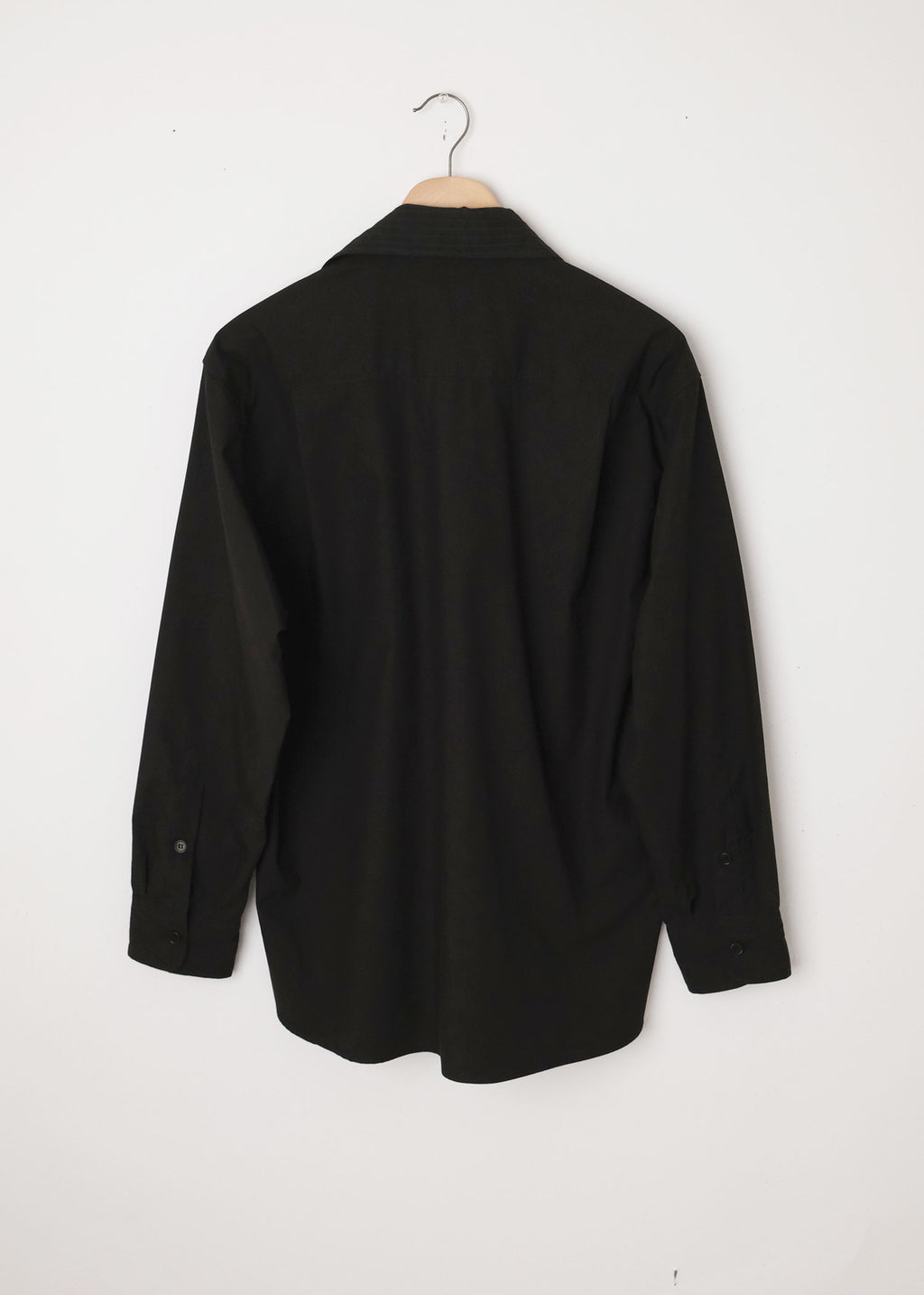 Ash Shirt Black Pleat