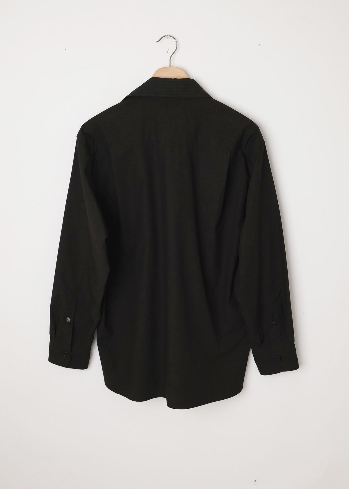 Ash Shirt Black Pleat