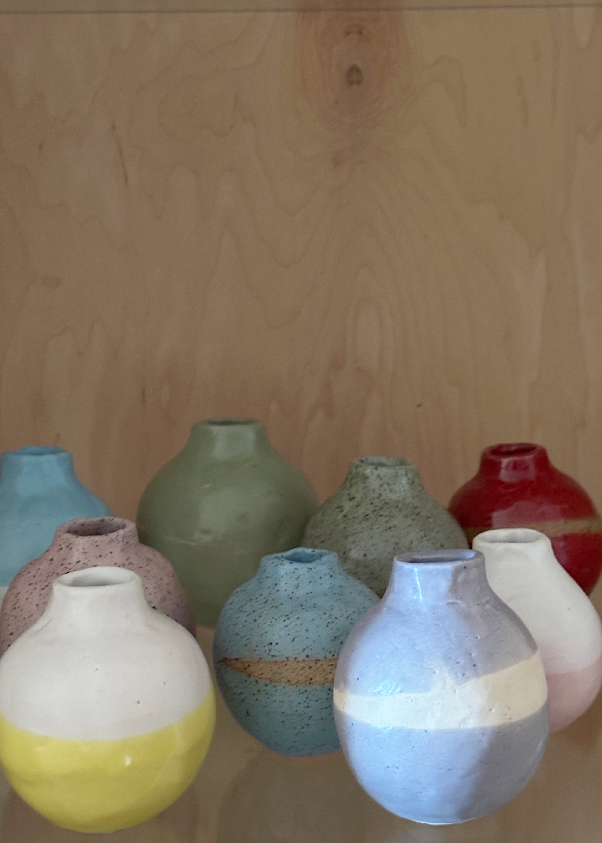 Small Bud Vases - Mixed Colors