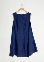 Load image into Gallery viewer, Asymetric Tunic Dress in Linen Combo
