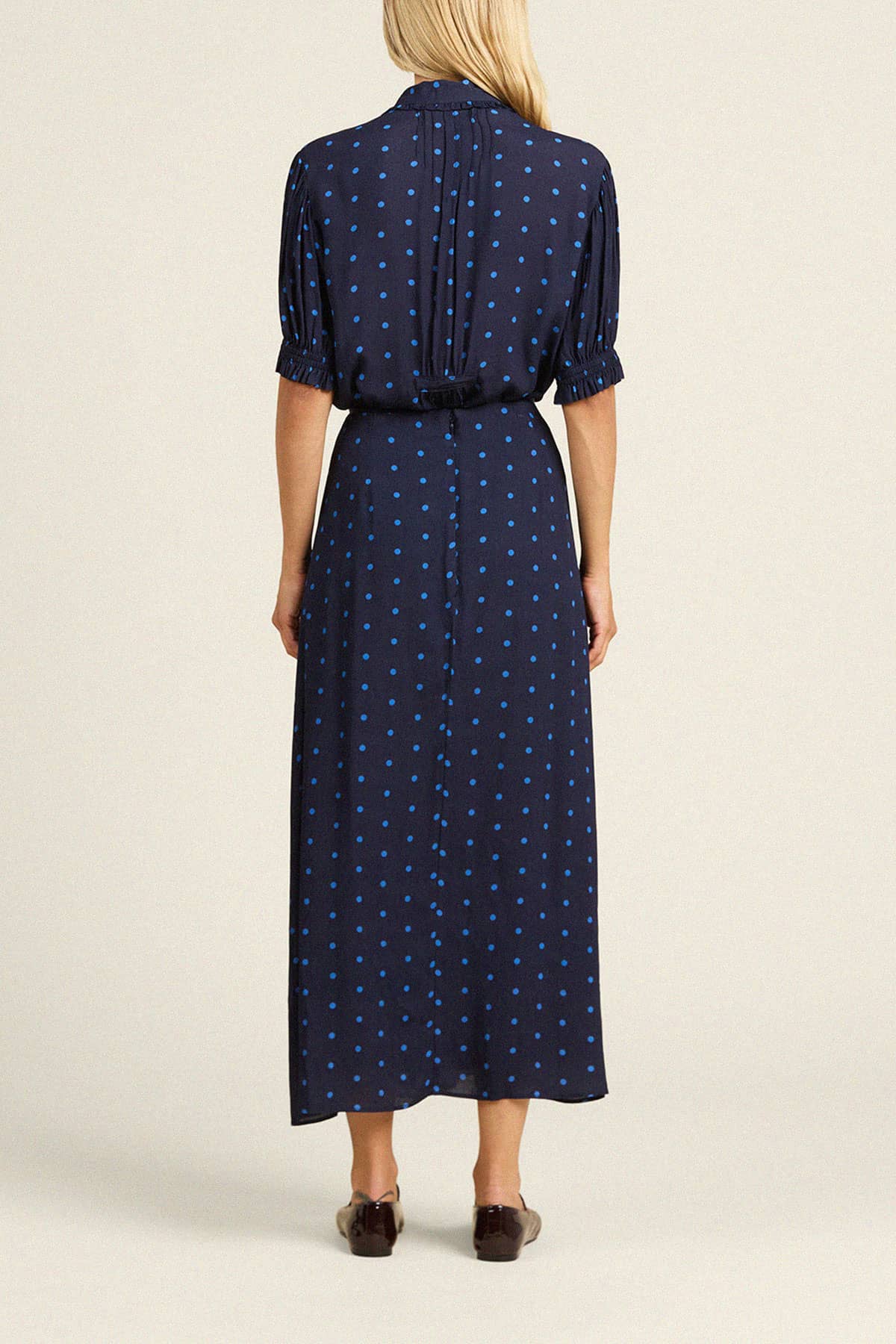 Demi Skirt - Azure Polka Dot - size 10