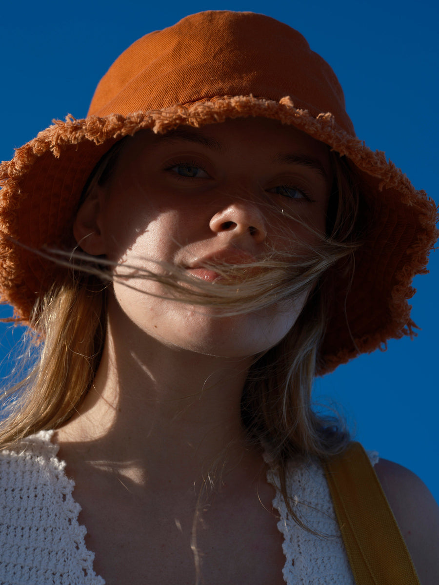 Basket Hat - Burnt Orange