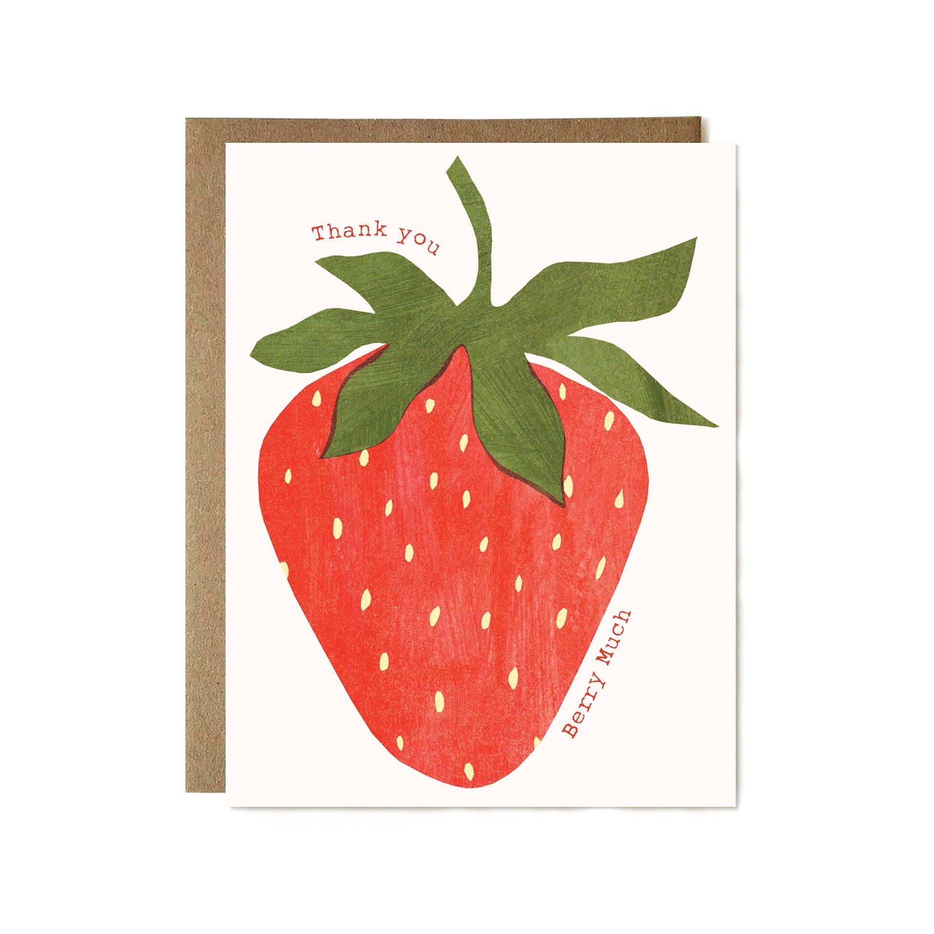 Thank You Berry Much Strawberry Card
