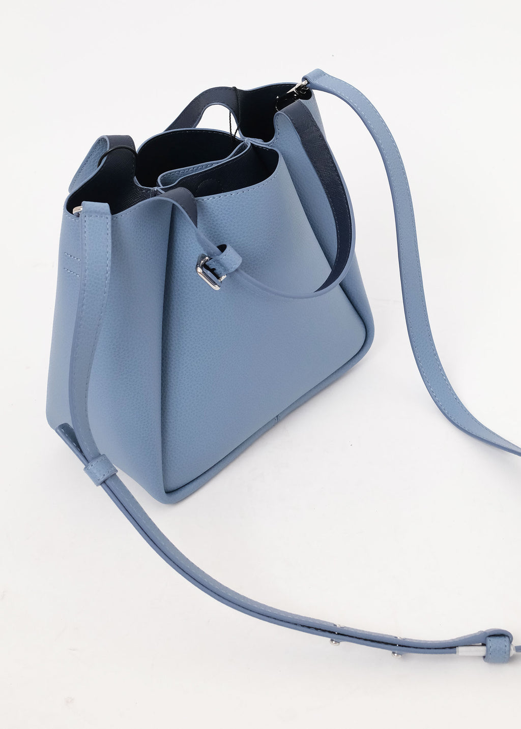 Trapeze Leather Bucket Bag