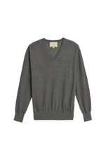 Load image into Gallery viewer, Blythe Superfine Cashmere Sweater - Charcoal Heather
