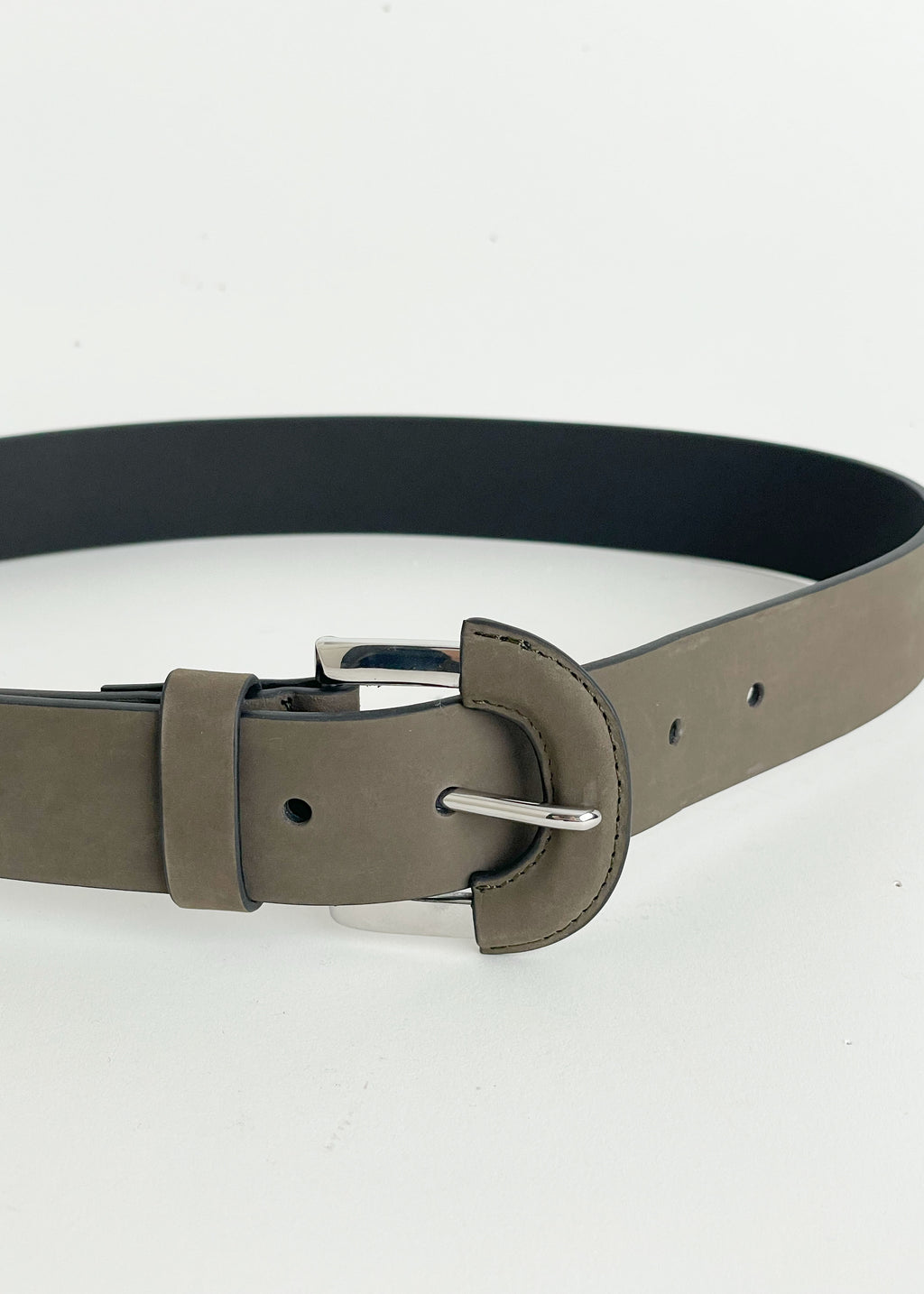 Leather Wrap Borrelo Belt Waist - Taupe