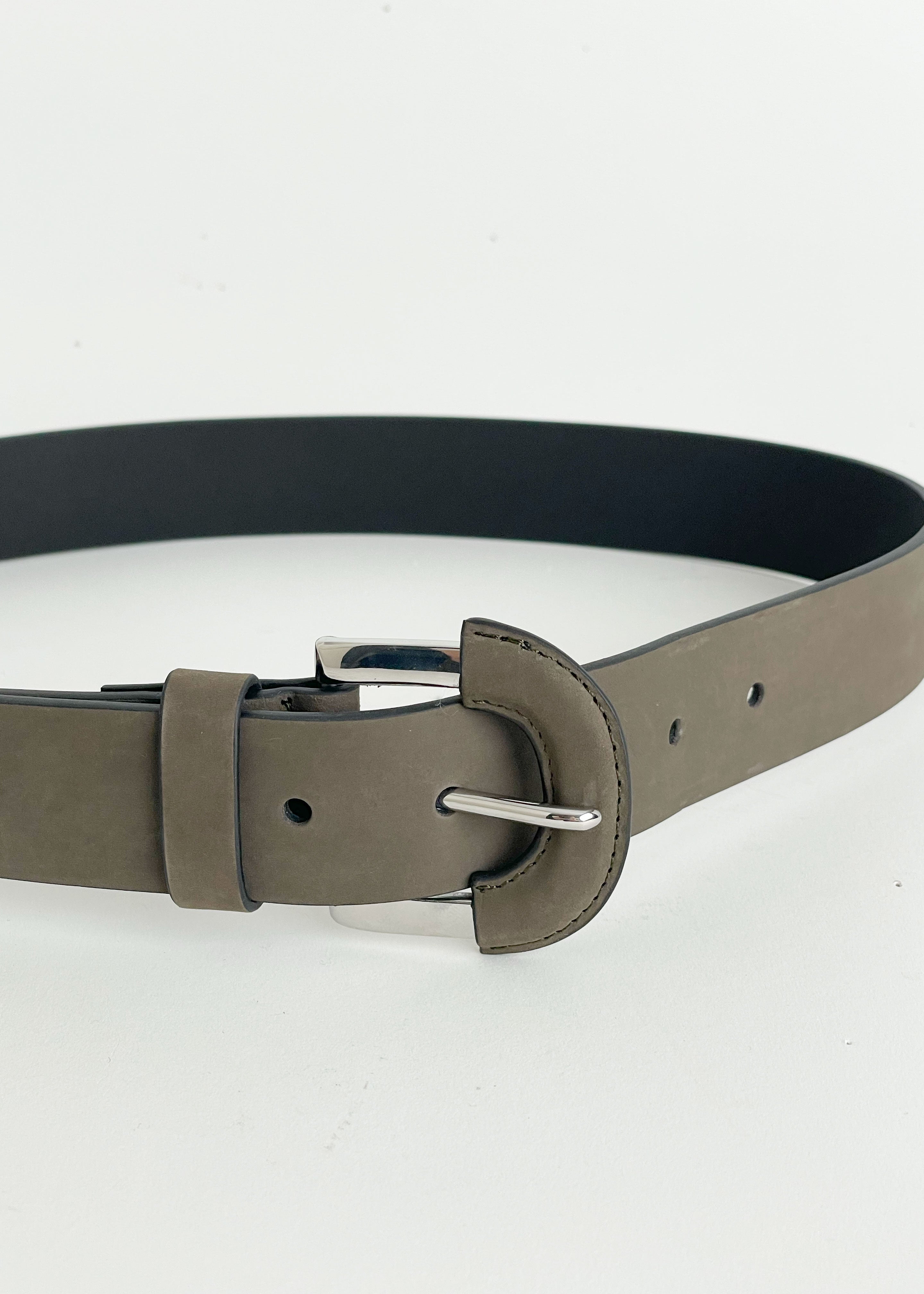 Leather Wrap Borrelo Belt Waist - Taupe