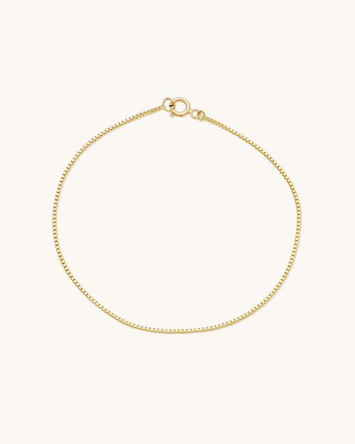 Box Chain Bracelet - 6.25"