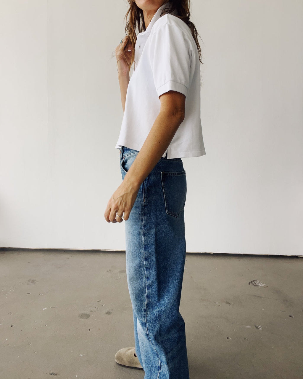 The Boxy Polo White