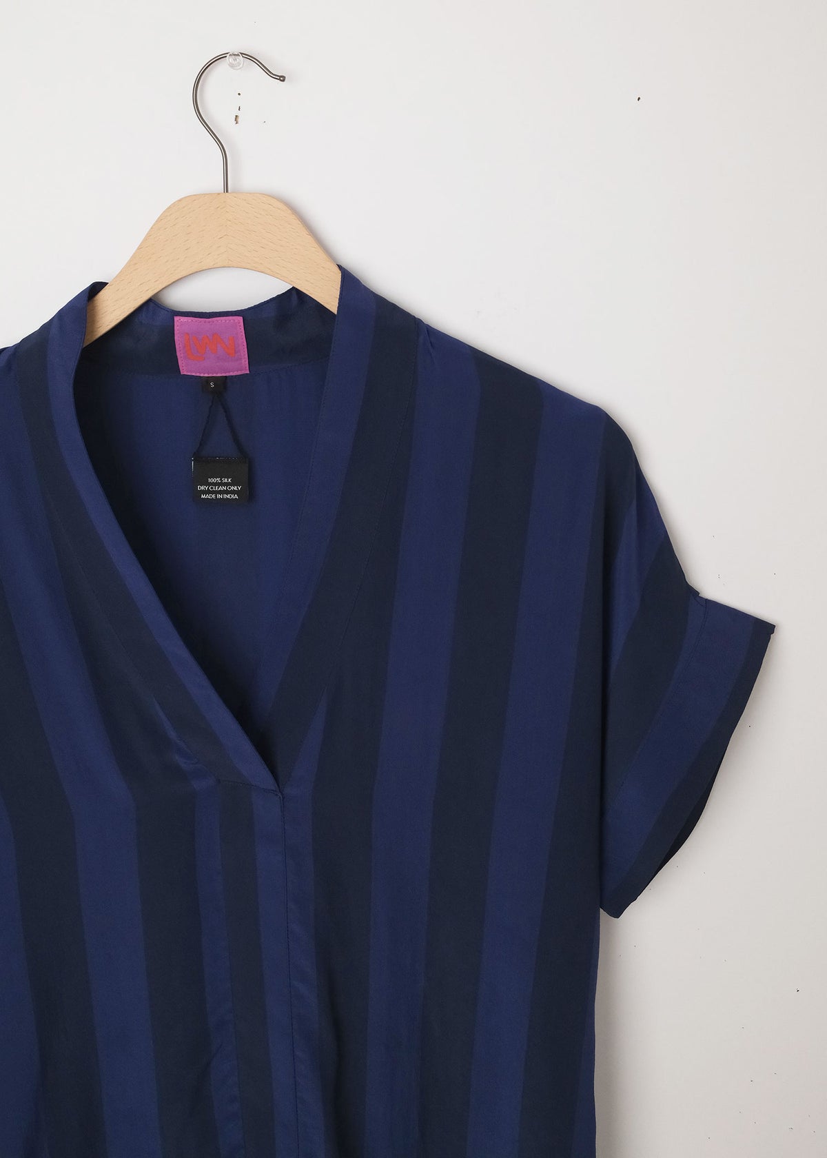 Calla Top Midnight Stripe
