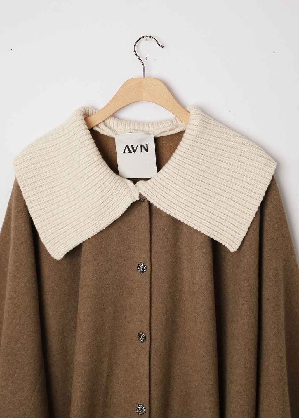 Knitted Collar Cape