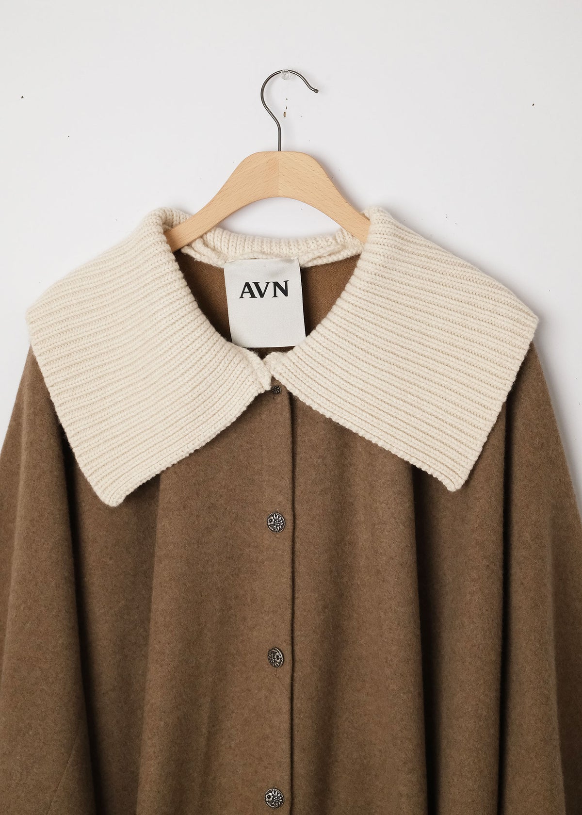 Knitted Collar Cape