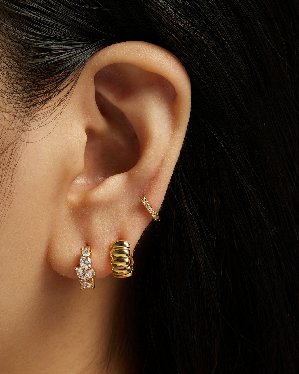 Petite Reese Hoops Gold