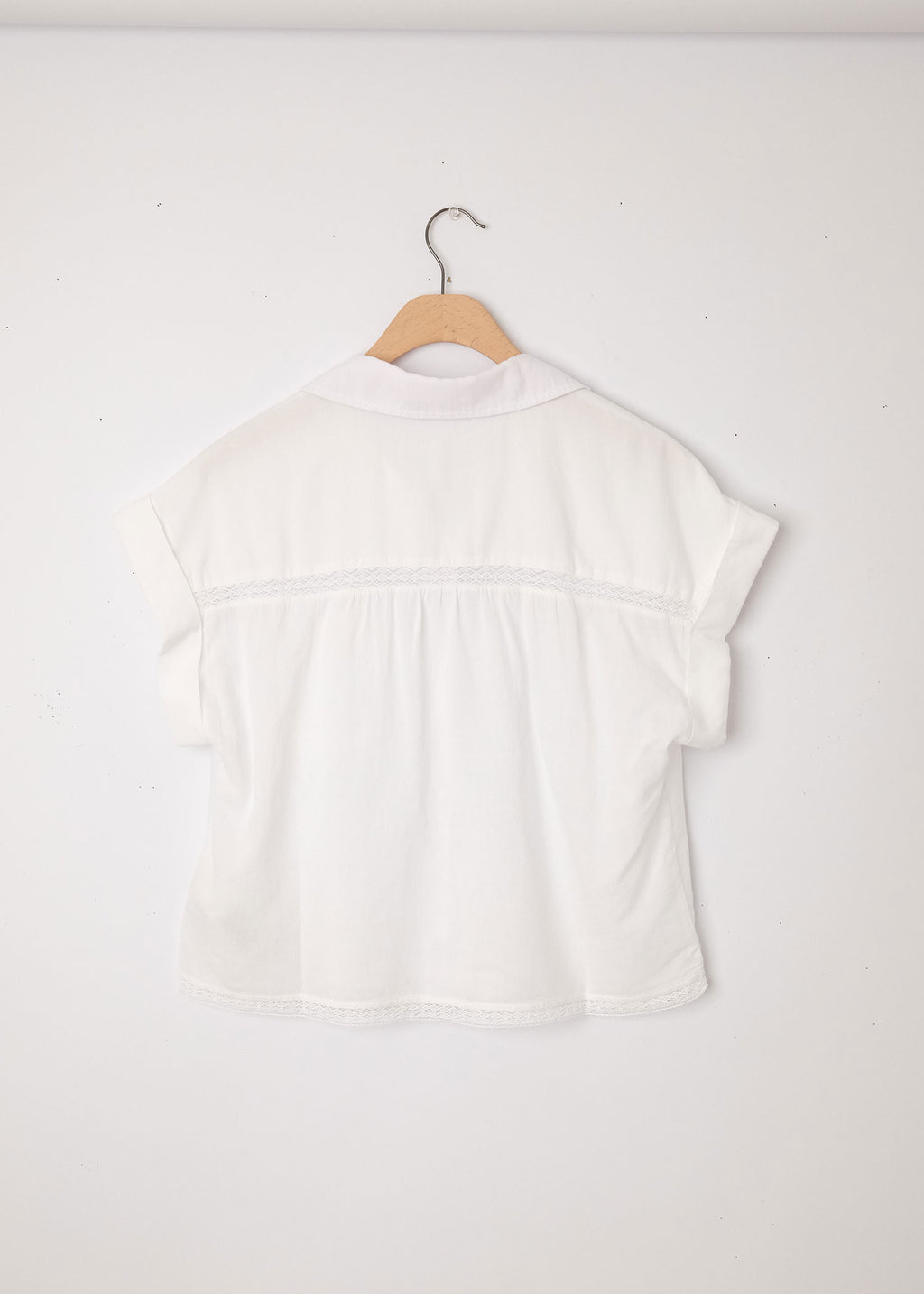 Cap Sleeve Shirt White