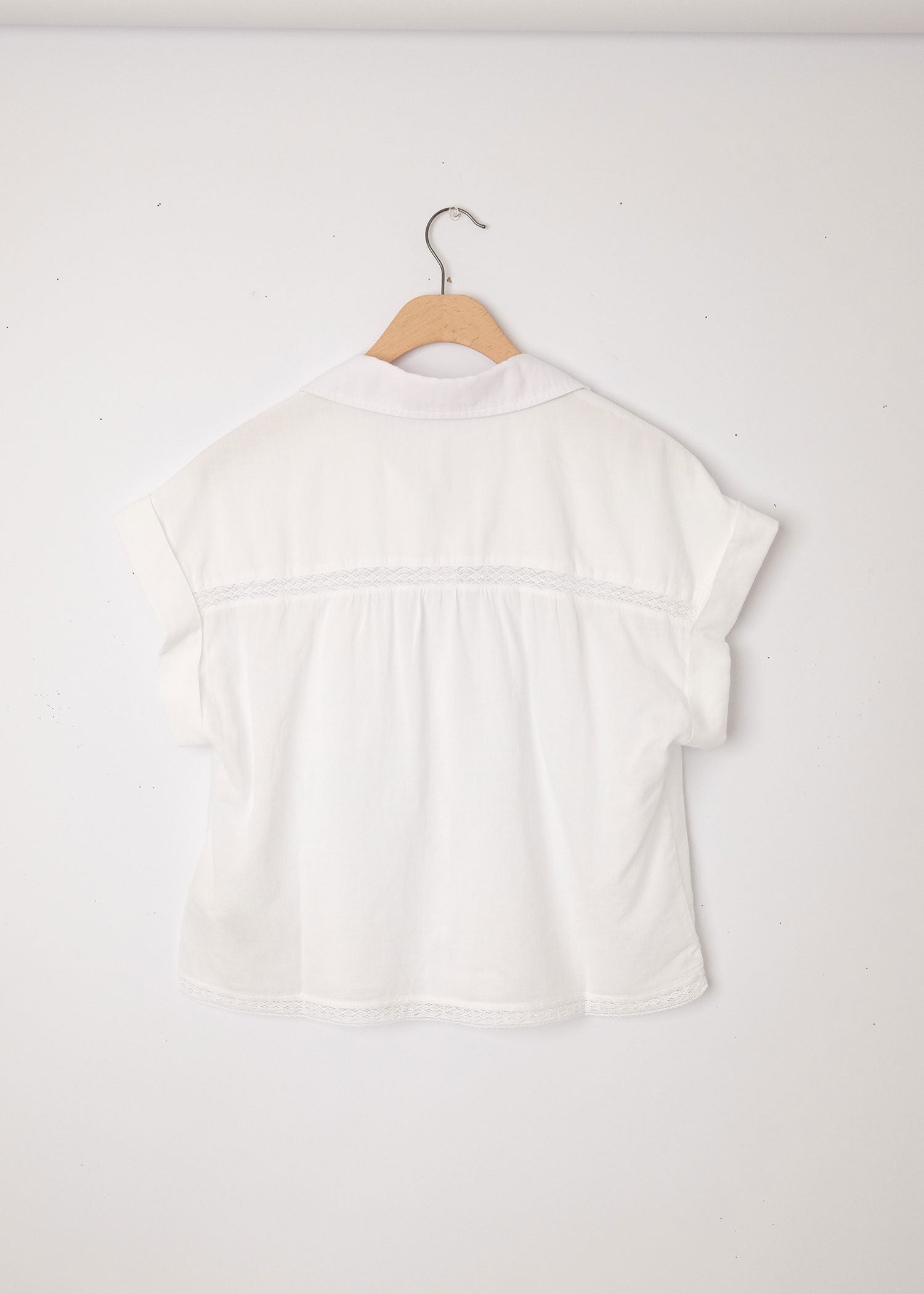 Cap Sleeve Shirt White