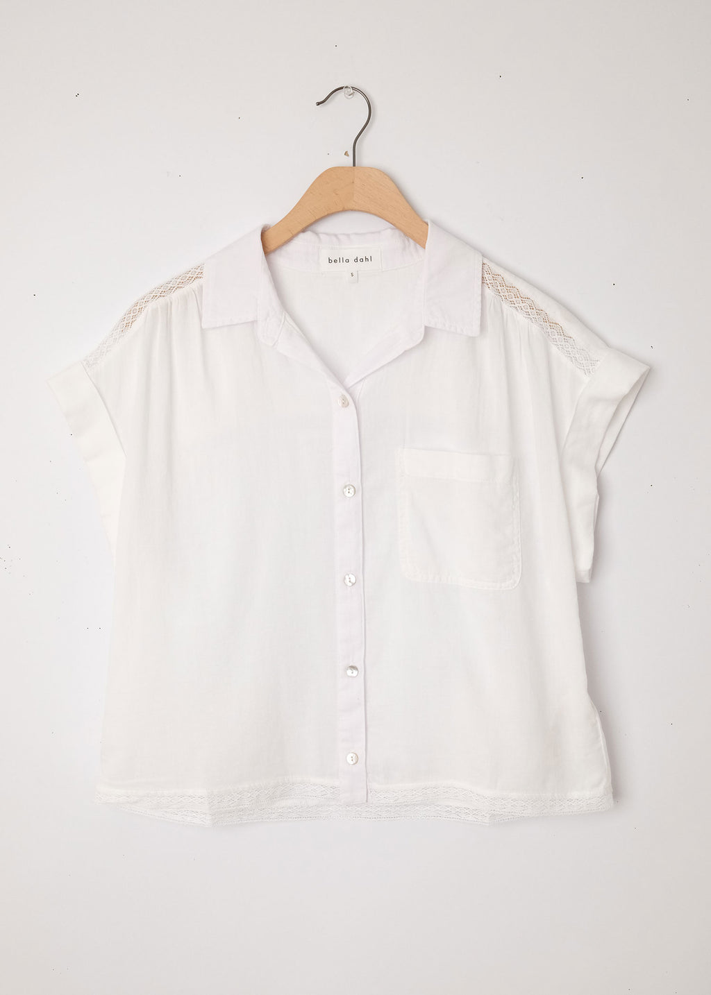 Cap Sleeve Shirt White