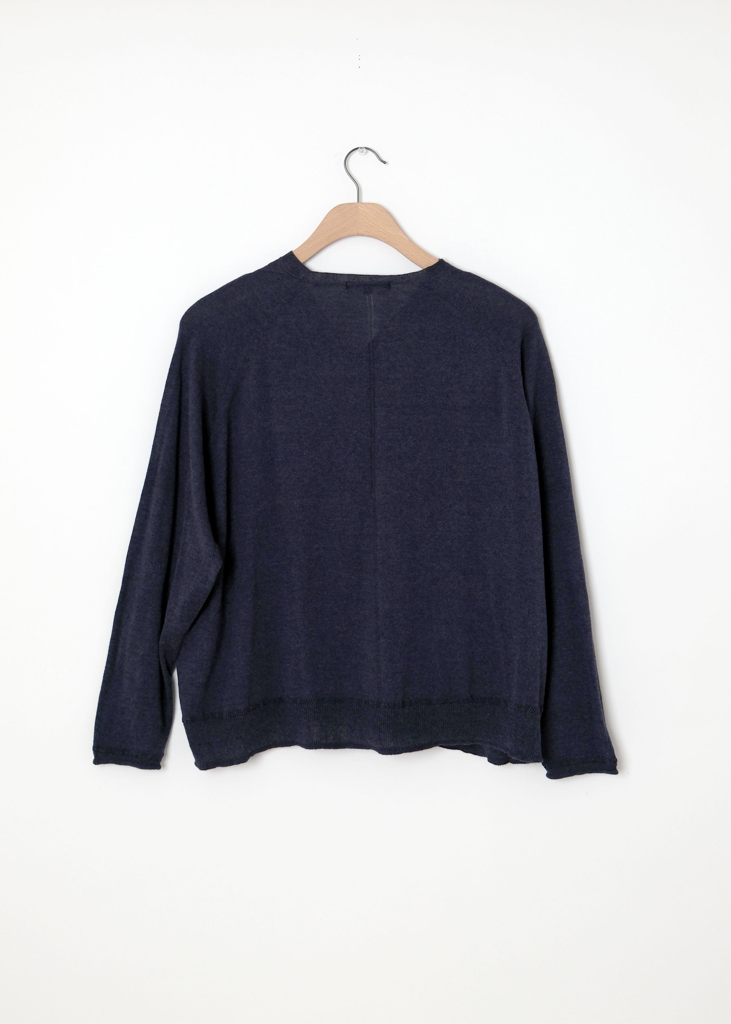 Washable Cotton Linen V Neck Cardigan