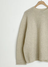Load image into Gallery viewer, Cashmere Blend Lambs Wool Pullover - Ivory
