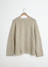 Load image into Gallery viewer, Cashmere Blend Lambs Wool Pullover - Ivory
