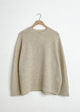 Load image into Gallery viewer, Cashmere Blend Lambs Wool Pullover - Ivory
