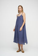 Cave Dress Gauze - Sea Blue