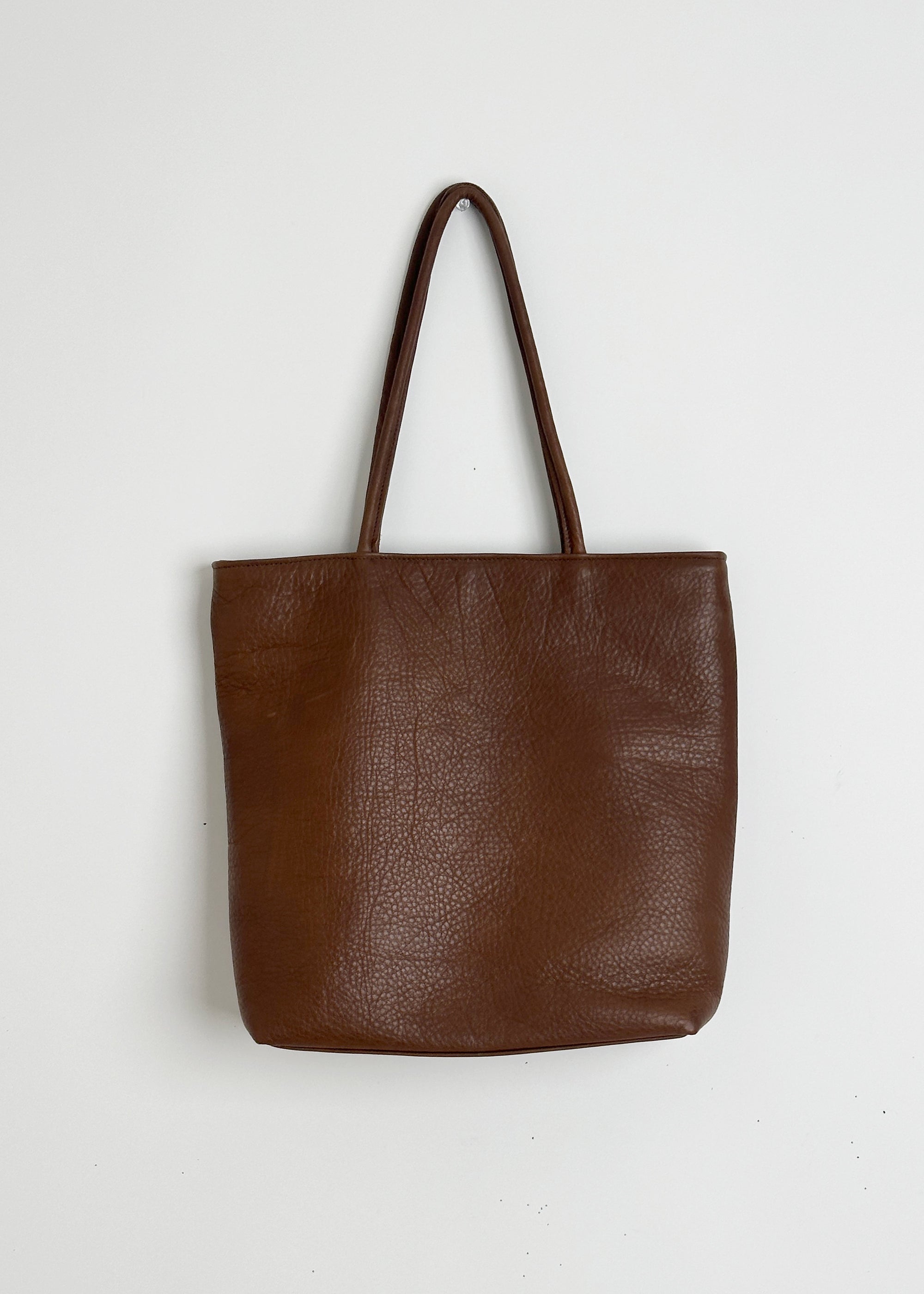 Chocolate Leather Tote