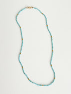 Amazonite and Gold Vermeil Beads Necklace
