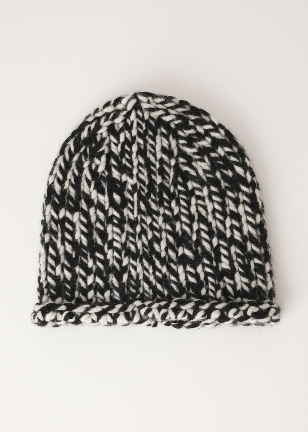 Cashmere Chunky Hat in Marled Yarn
