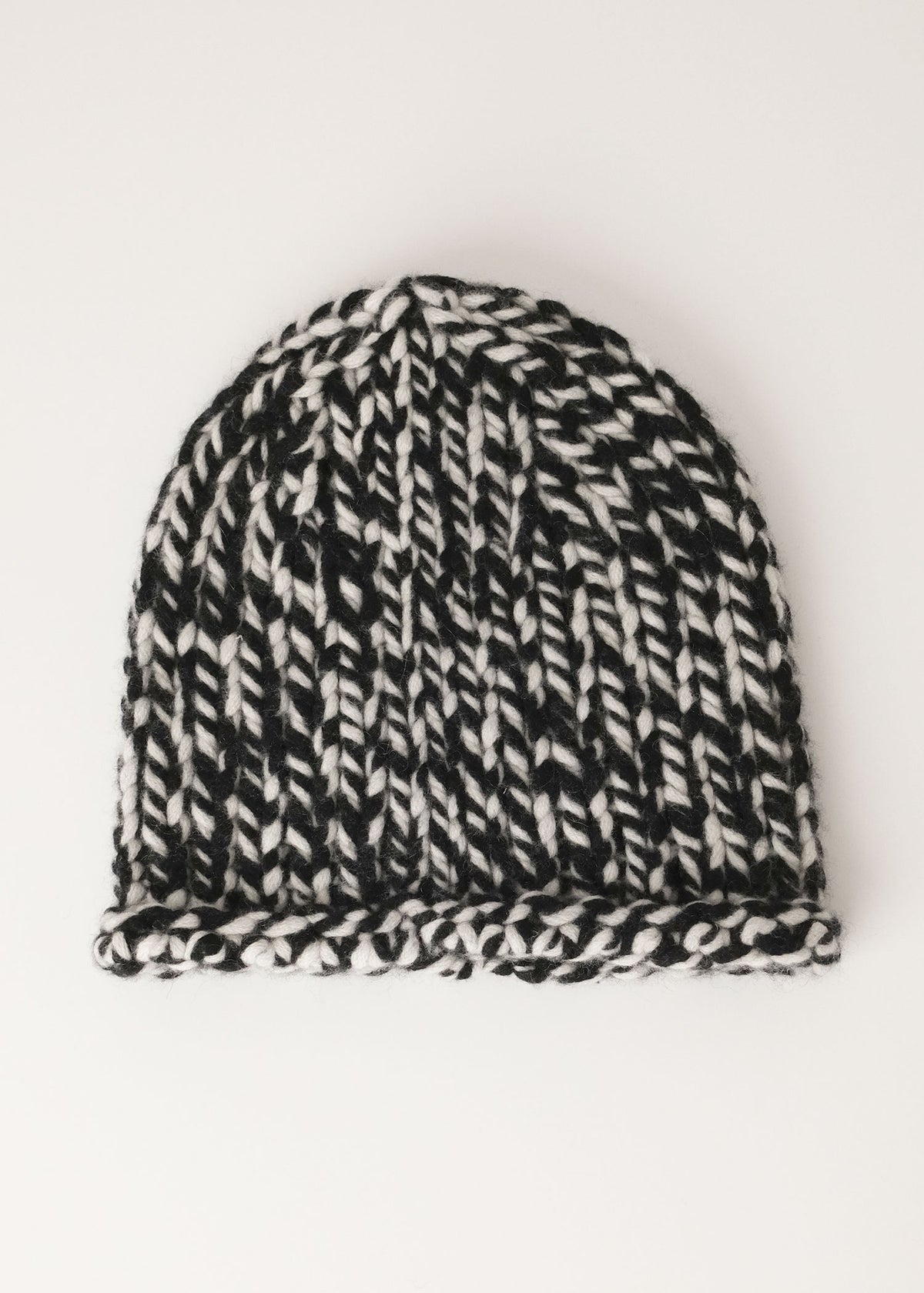 Cashmere Chunky Hat in Marled Yarn