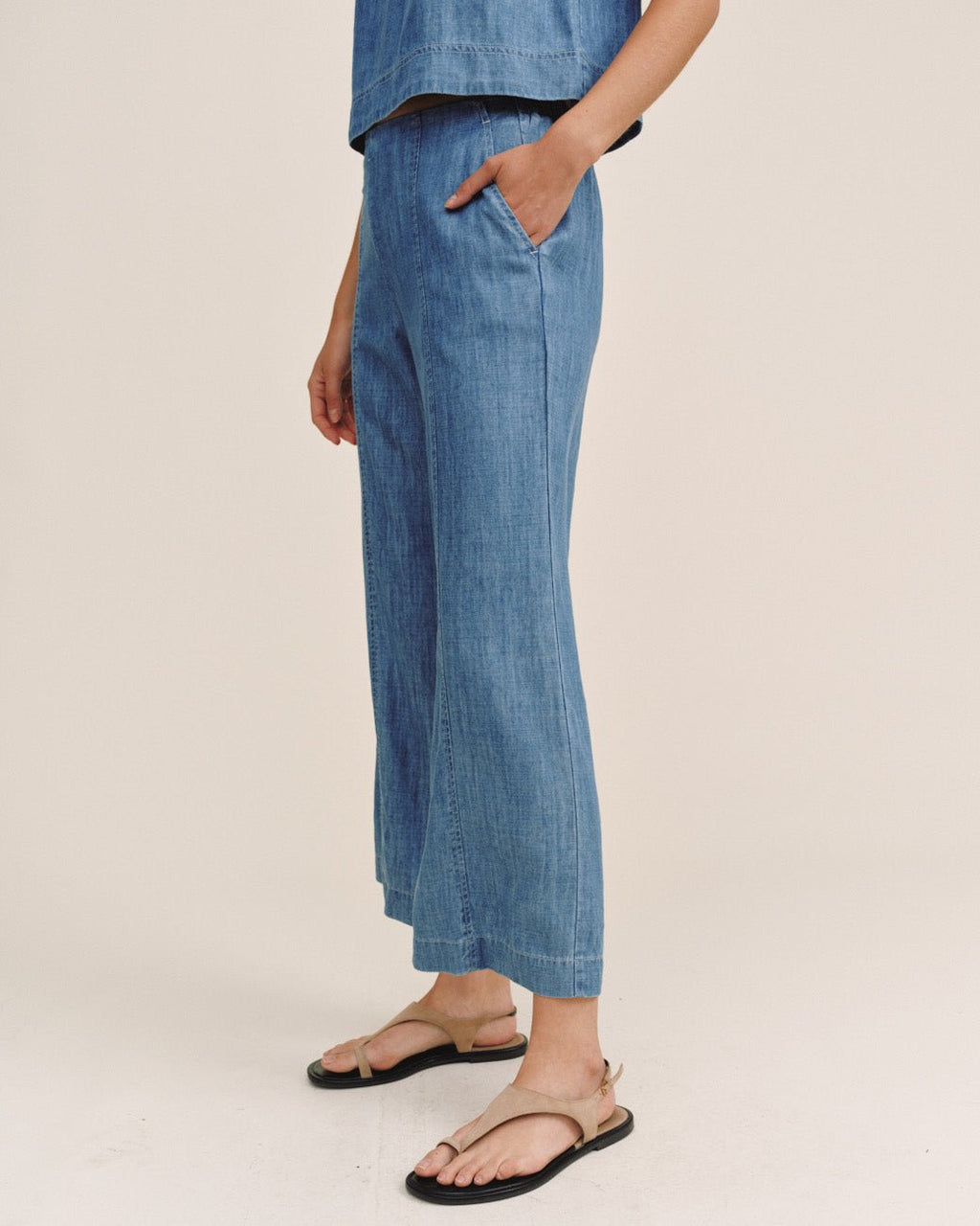 Clean Waist Denim Pant