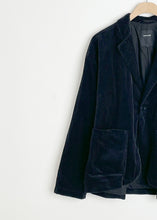 Load image into Gallery viewer, Corduroy Tailored Jacket - Black
