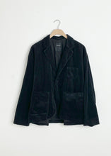 Load image into Gallery viewer, Corduroy Tailored Jacket - Black
