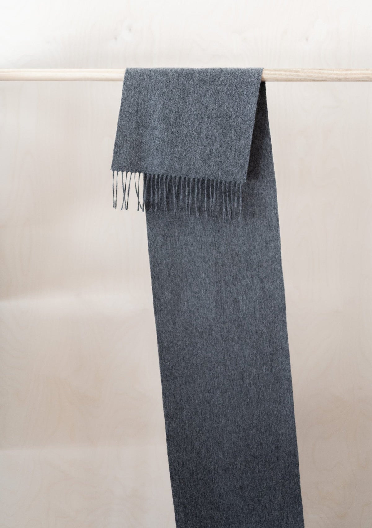 Cashmere Scarf Charcoal Melange