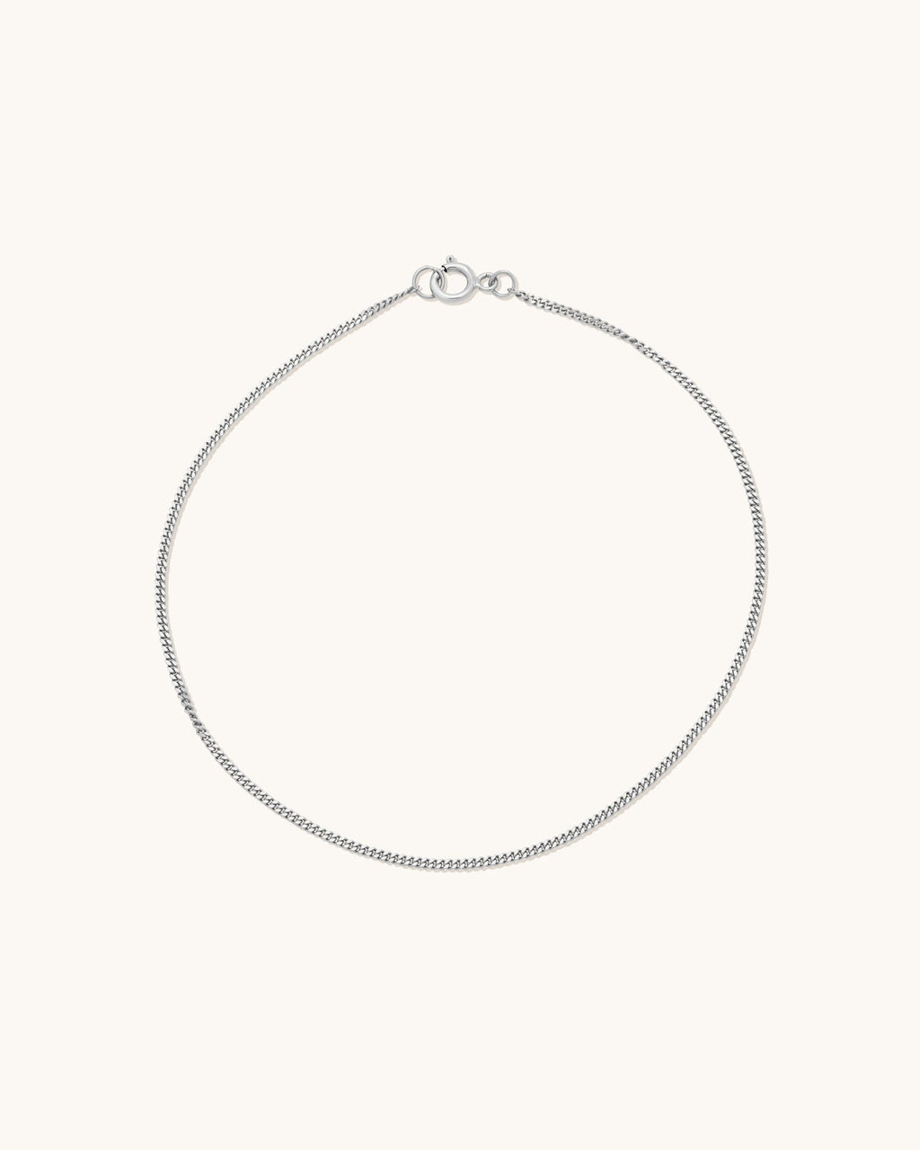 Curb Chain Bracelet Silver - 6.5"