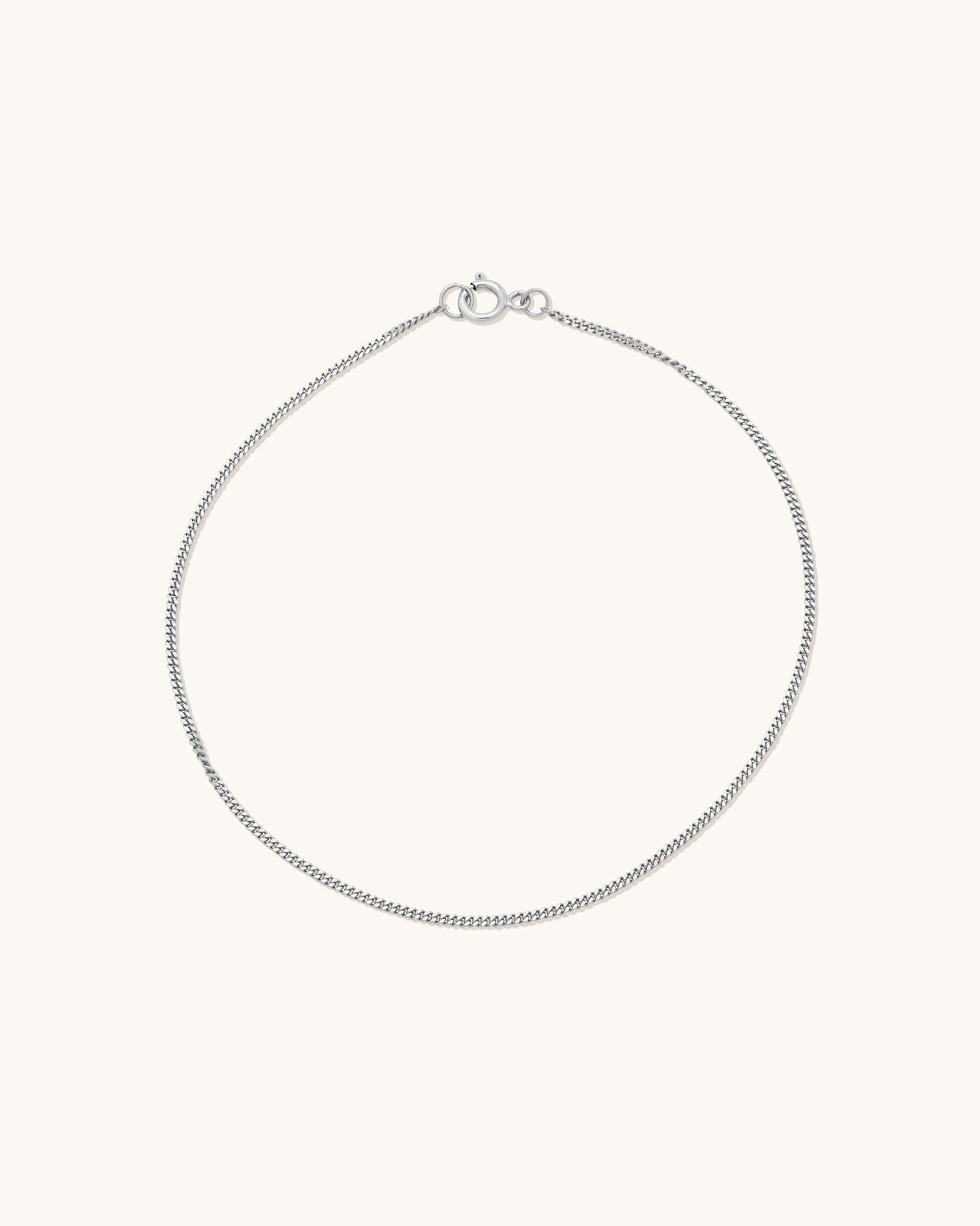 Curb Chain Bracelet Silver - 6.5"