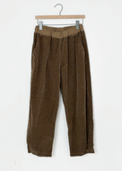 Button Pleat Pant Lux Cord