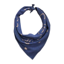 Load image into Gallery viewer, Hand Dyed Batik Bandana - Blue Rose
