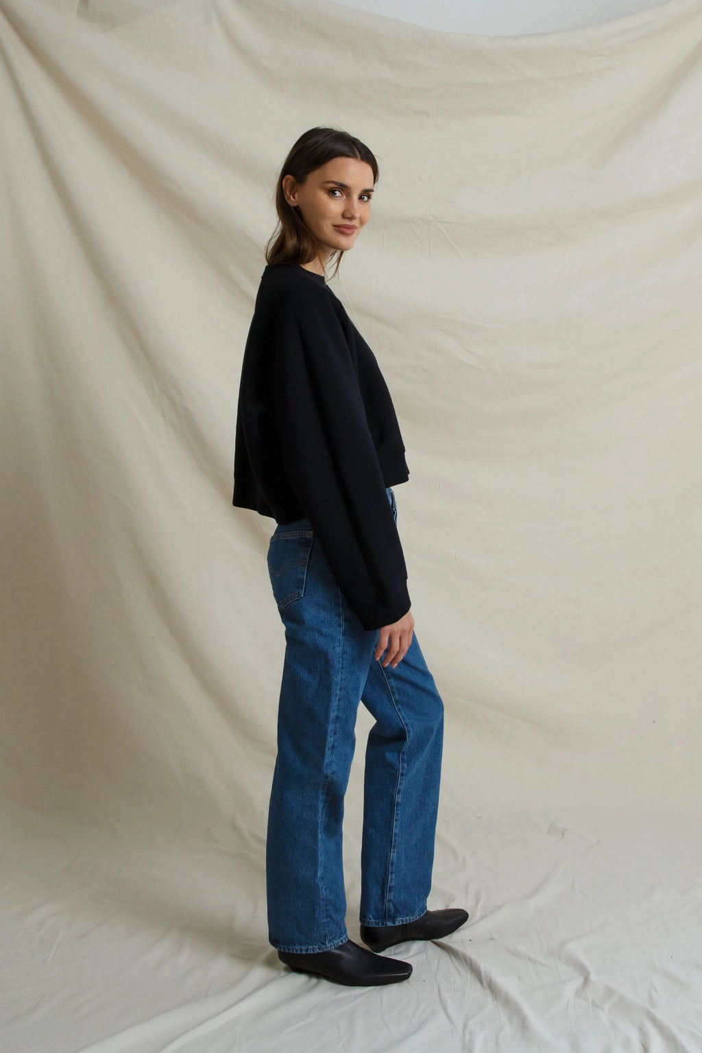 Danica Brushed Sweatshirt Black