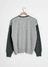 Load image into Gallery viewer, Abigail Cashmere Cardigan - Dk/Lt Heather Grey
