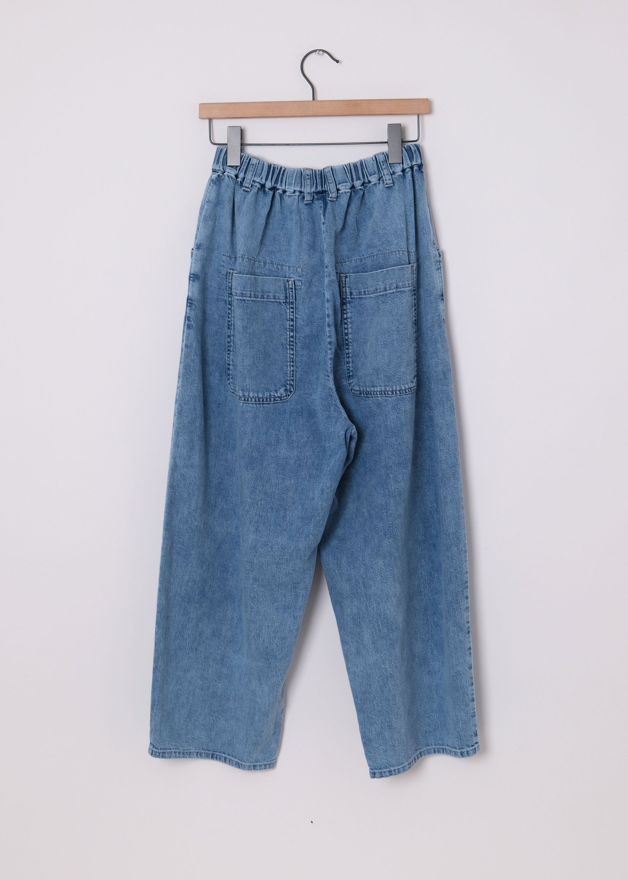 8oz Natural Denim Easy Pants